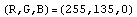 (R,G,B)=(255, 135, 0)